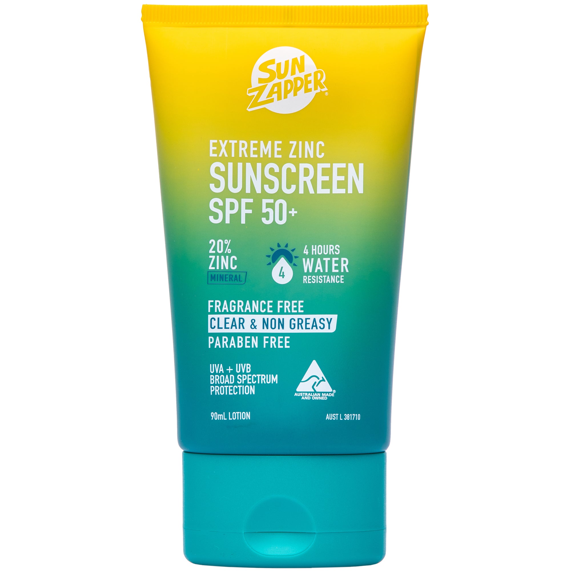 Extreme Zinc Sunscreen Lotion 90mL SPF 50+ Sun Zapper South Africa