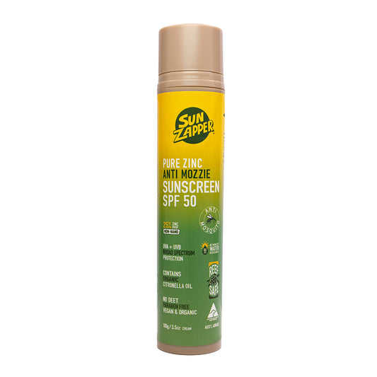 Mosquito Repellent Sun Cream SPF 50+ – Tinted Natural Zinc Sunscreen with Citronella